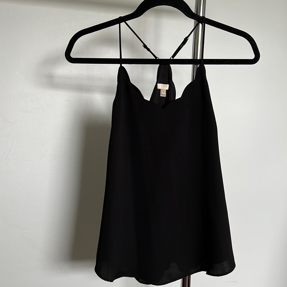 J Crew scalloped cami tank